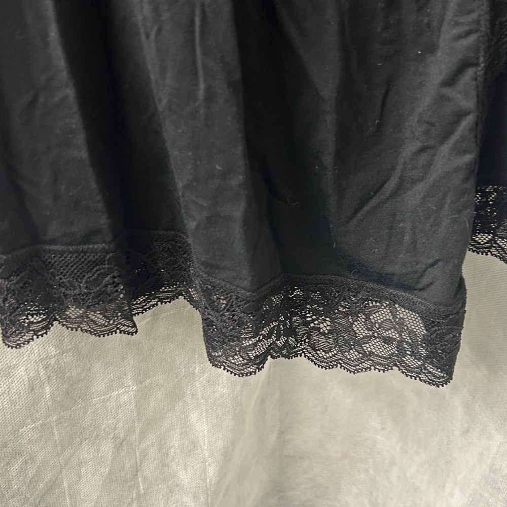 Victoria's Secret Black Lace-Trim Wrap Robe size M - Picture 3 of 4